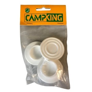 Campking tentstokvoet 25/48mm. kunststof; zak á 4